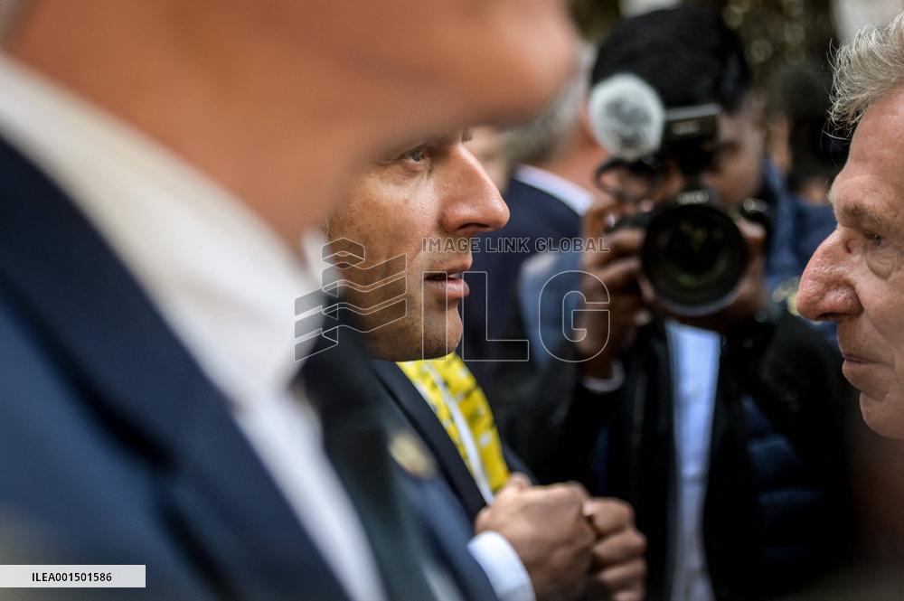 President Macron Visits Pau