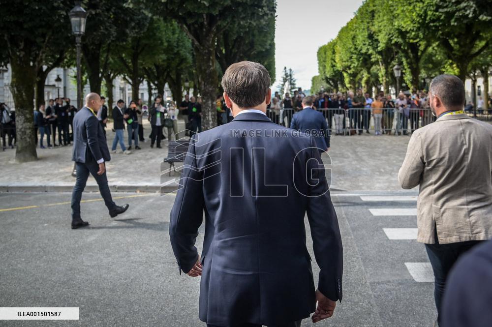 President Macron Visits Pau