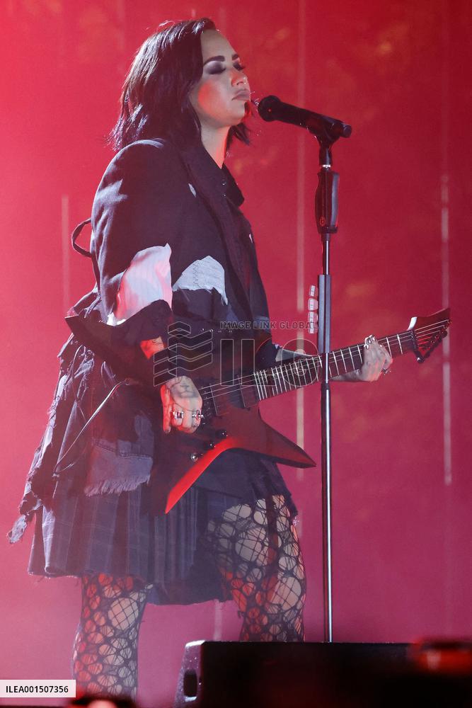 Demi Lovato At WAWA Welcome America Celebration - Philadelphia