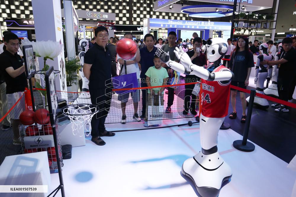 Human-like Intelligent Service Robo at The 2023 WAIC in Shanghai