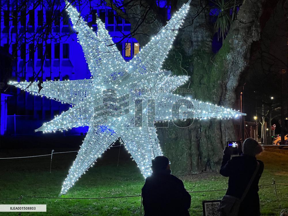 NEW ZEALAND-CHRISTCHURCH-LIGHT SHOW