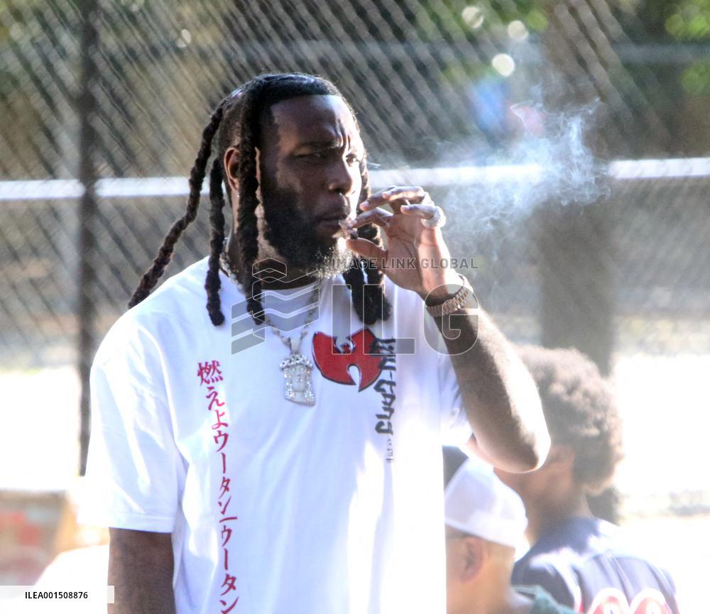 Burna Boy Filming Music Video - NYC