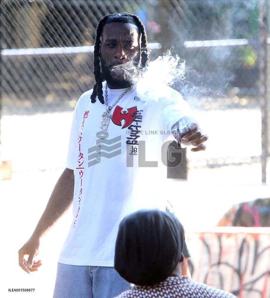 Burna Boy Filming Music Video - NYC
