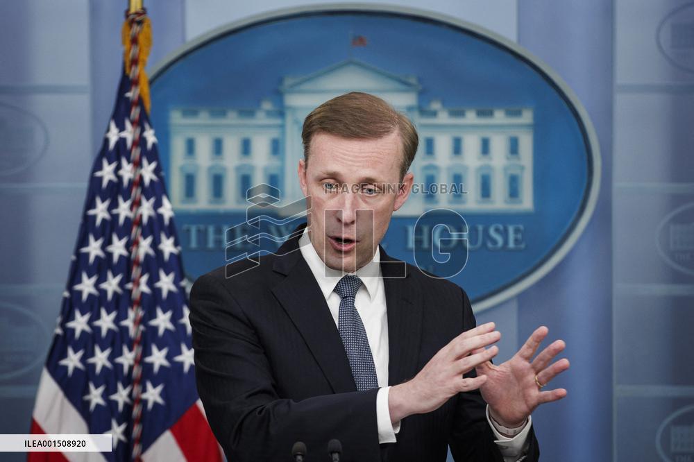 DC: National Security Advisor Jake Sullivan Speaks during White House Daily Press Briefing