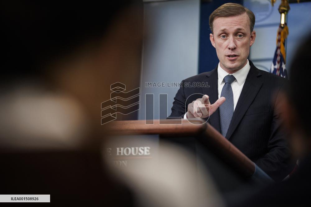 DC: National Security Advisor Jake Sullivan Speaks during White House Daily Press Briefing
