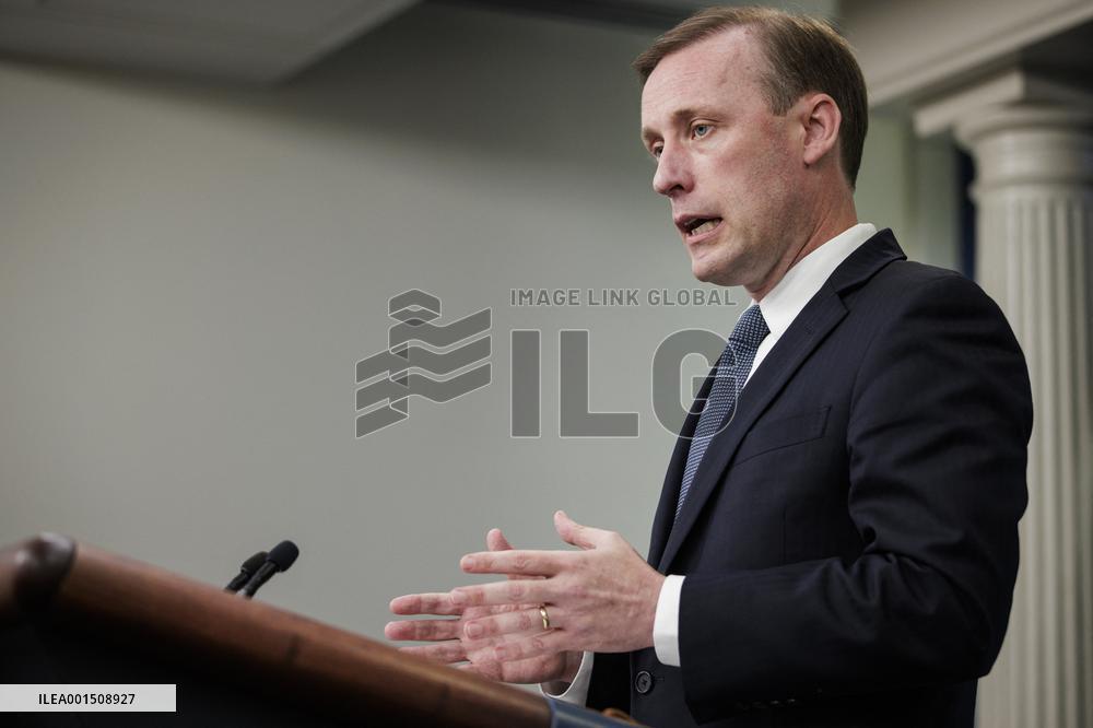 DC: National Security Advisor Jake Sullivan Speaks during White House Daily Press Briefing