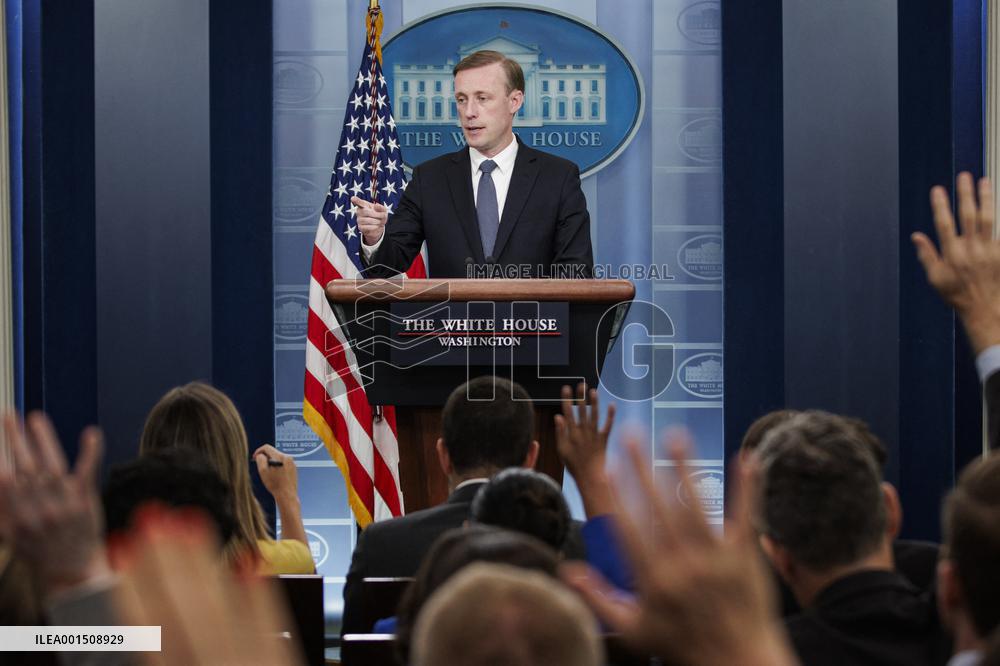 DC: National Security Advisor Jake Sullivan Speaks during White House Daily Press Briefing