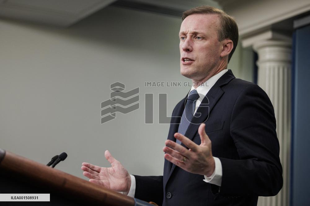 DC: National Security Advisor Jake Sullivan Speaks during White House Daily Press Briefing