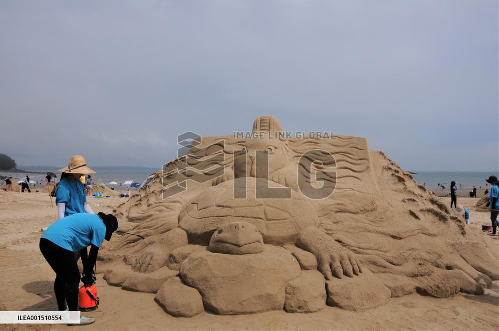 SOUTH KOREA-TAEAN-SAND SCULPTURE FESTIVAL