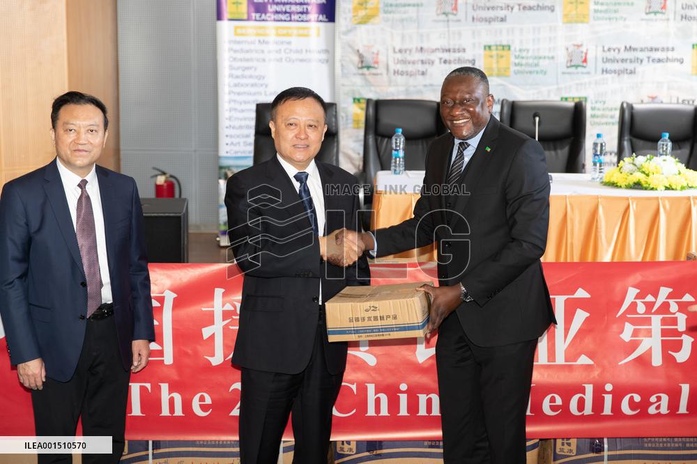 ZAMBIA-LUSAKA-CHINESE MEDICAL TEAM-DONATION