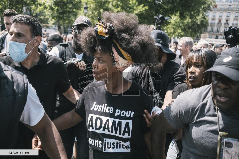 Protests Against Police Violence In Memory Of Adama Traore - Paris