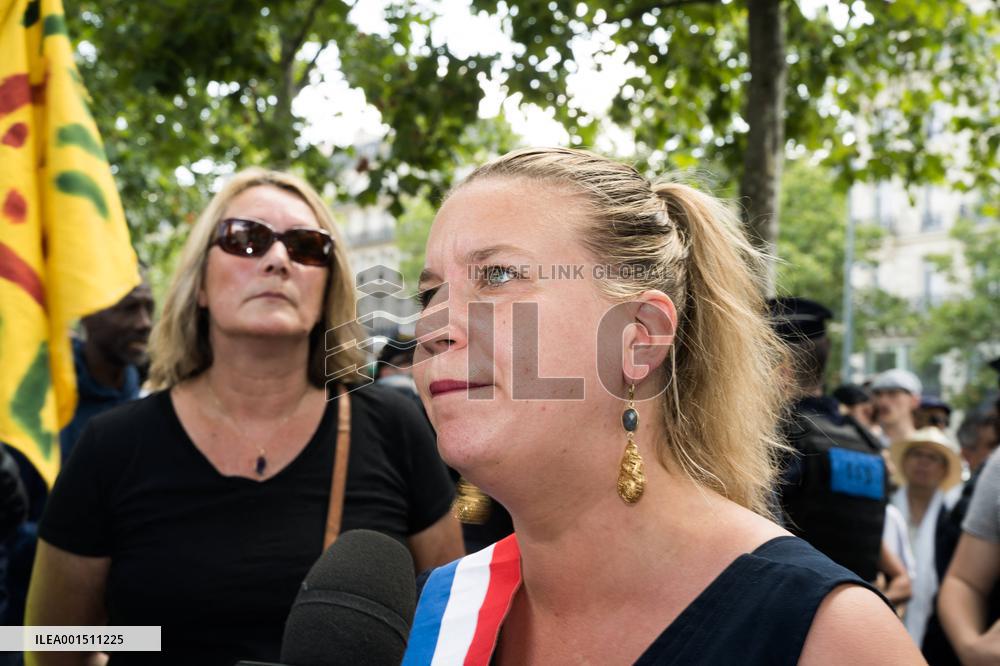Rally Against Police Violence In Memory Of Adama Traore - Paris
