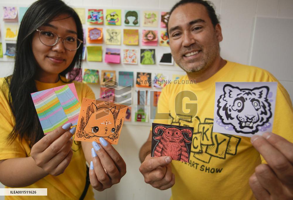 CANADA-VANCOUVER-POST-IT NOTE-ART SHOW