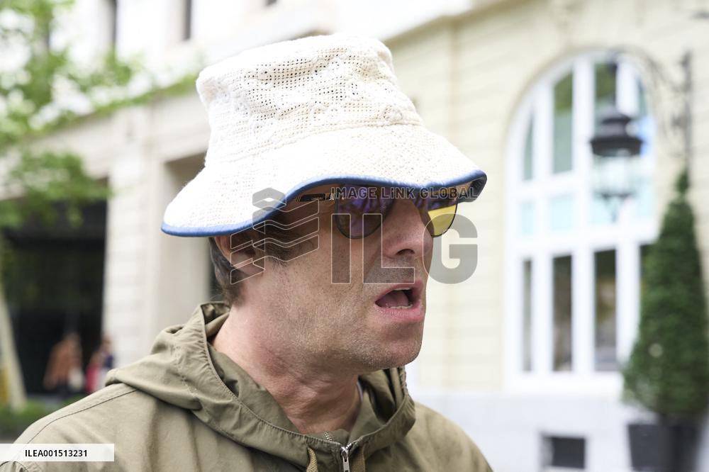 Liam Gallagher is seen leaving the Ritz Hotel