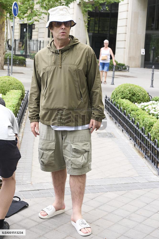 Liam Gallagher is seen leaving the Ritz Hotel
