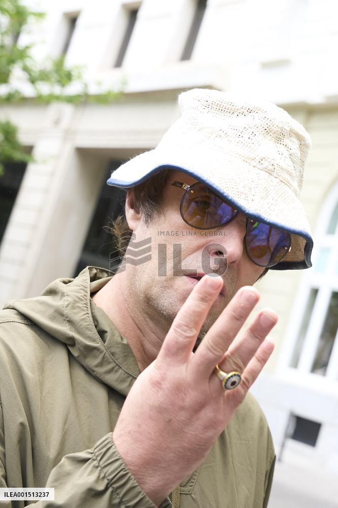 Liam Gallagher is seen leaving the Ritz Hotel