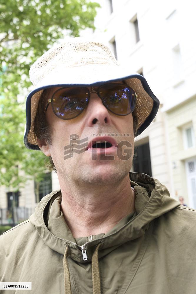 Liam Gallagher is seen leaving the Ritz Hotel