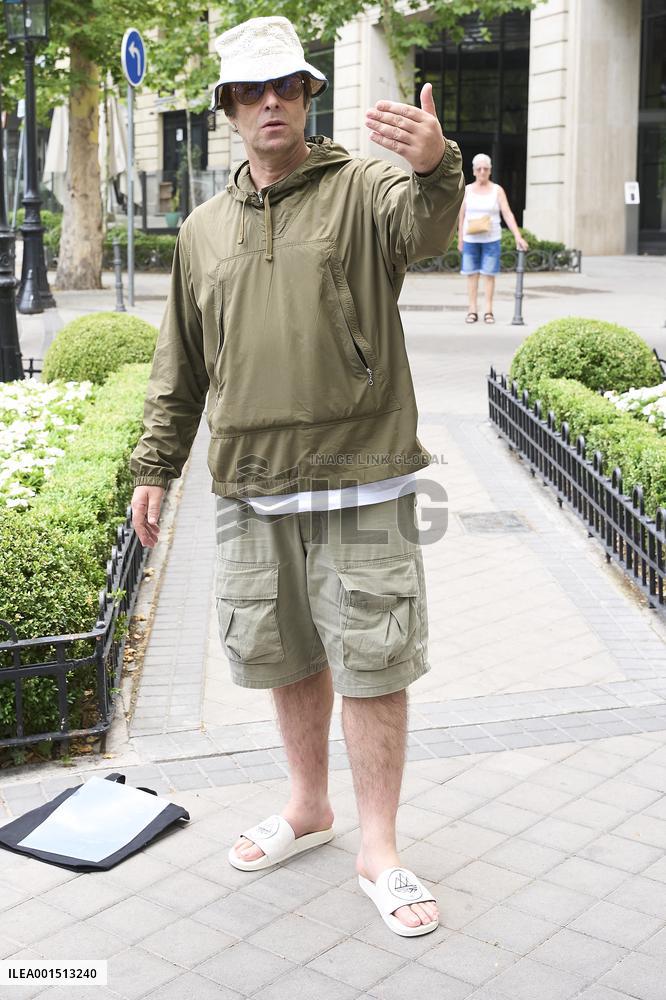 Liam Gallagher is seen leaving the Ritz Hotel