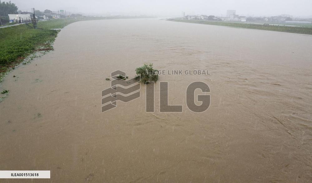 Heavy rain in Fukuoka