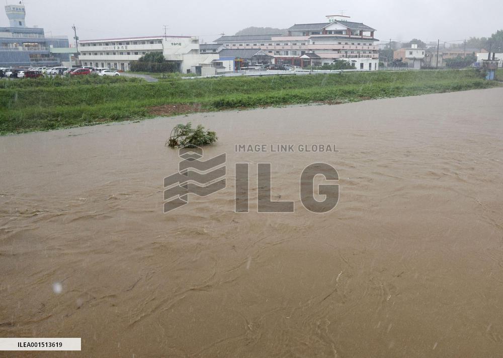 Heavy rain in Fukuoka