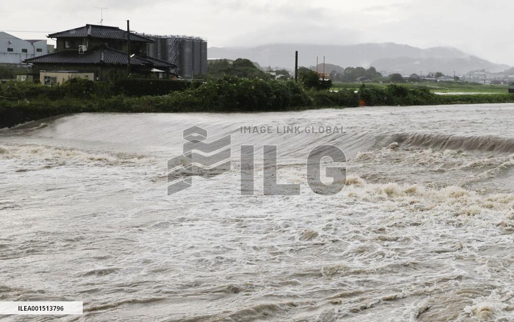 Heavy rain in Fukuoka