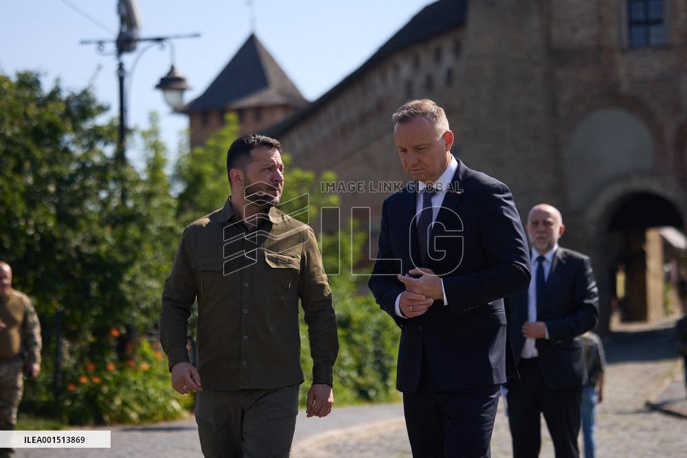 Zelensky And Duda Meet in Lutsk