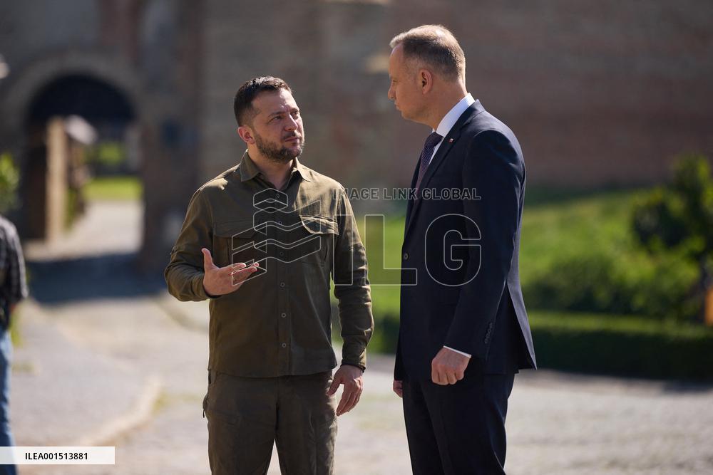 Zelensky And Duda Meet in Lutsk