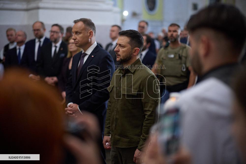 Zelensky And Duda Meet in Lutsk