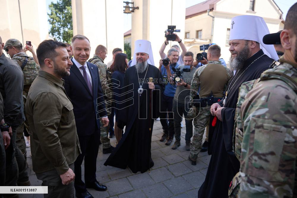 Zelensky And Duda Meet in Lutsk