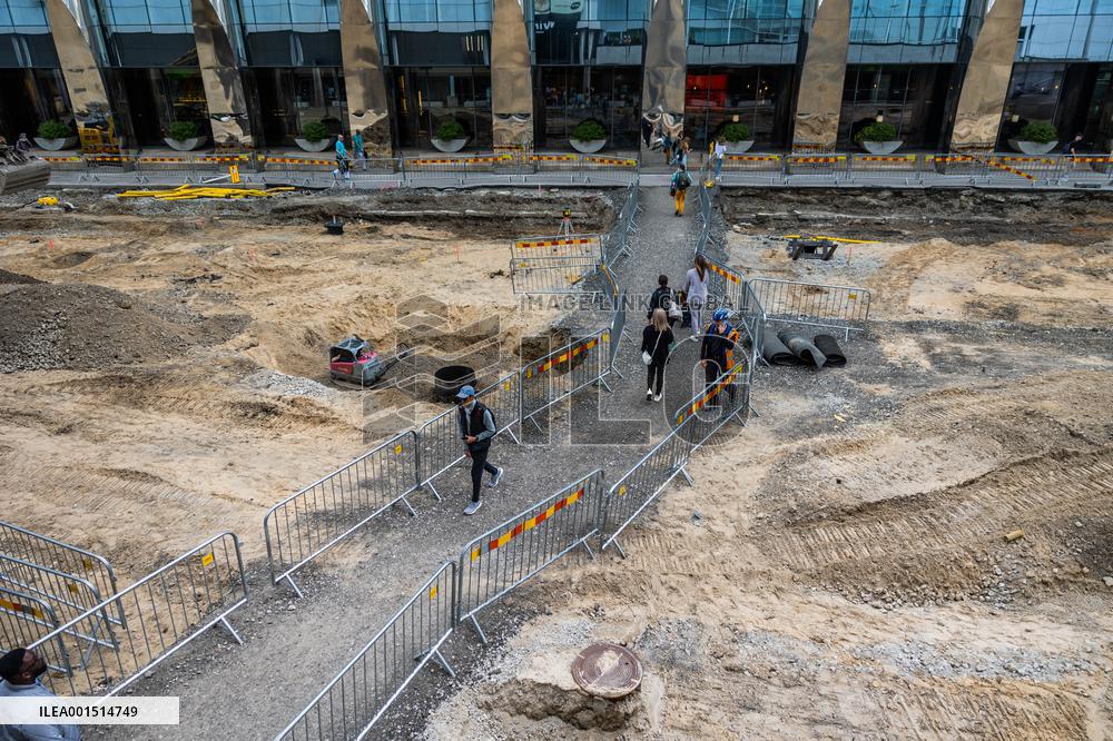 Extensive roadworks in central Tallinn