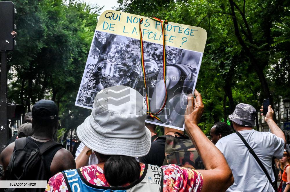 Rally Against Police Violence In Memory Of Adama Traore - Paris