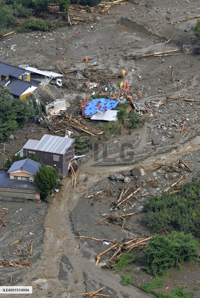 Heavy rain in southwestern Japan+