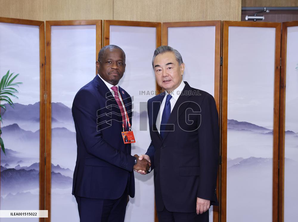 CHINA-BEIJING-WANG YI-GABON-FM-MEETING (CN)