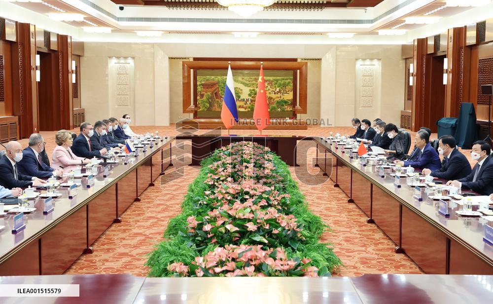 CHINA-BEIJING-ZHAO LEJI-RUSSIAN FEDERATION COUNCIL SPEAKER-TALKS (CN)