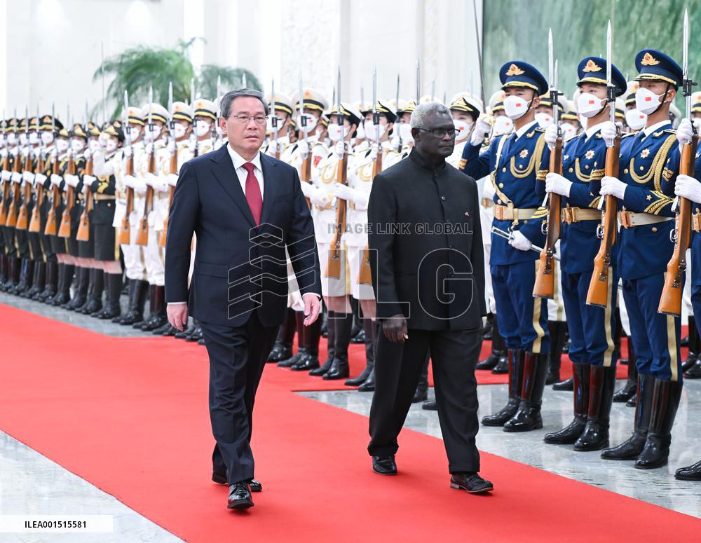 CHINA-BEIJING-LI QIANG-SOLOMON ISLANDS-PM-TALKS (CN)