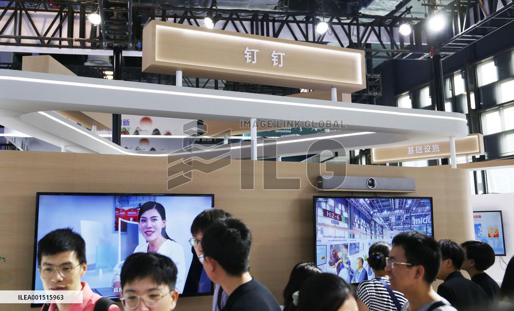 DINGDING Booth at the 2023 WAIC in Shanghai