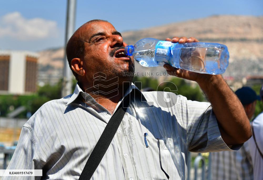 SYRIA-DAMASCUS-HEATWAVE