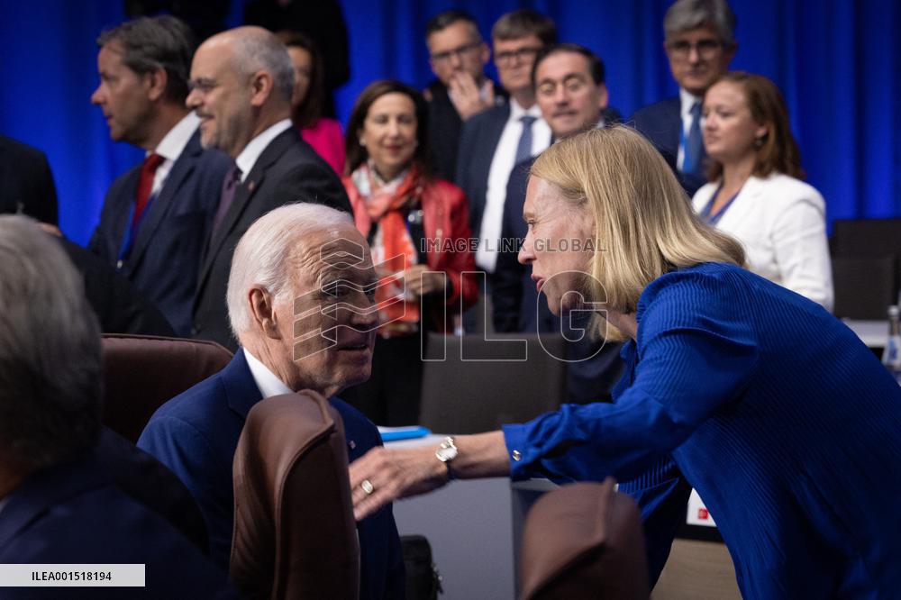 NATO Summit - North Atlantic Council Meeting With Sweden