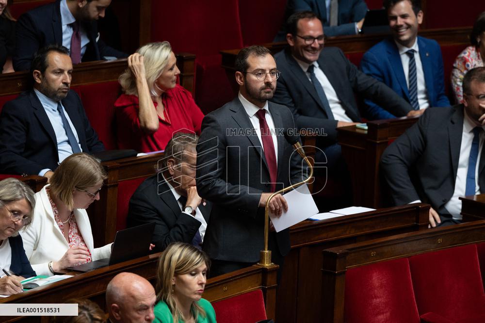 Questions to the government at the National Assembly - Paris