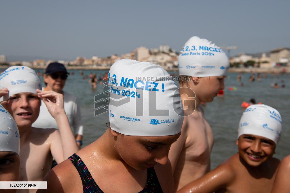Tony Estanguet Launches 1,2,3, Nagez Avec Paris 2024 - Marseille
