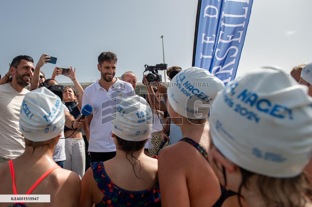 Tony Estanguet Launches 1,2,3, Nagez Avec Paris 2024 - Marseille