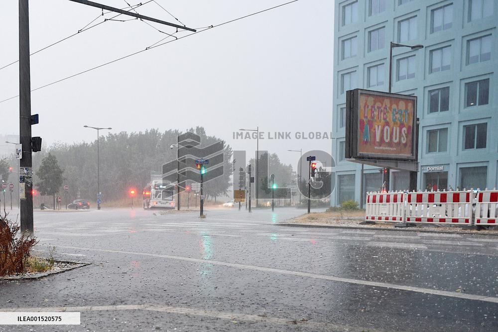Violent Storms Hit Alsace - Strasbourg