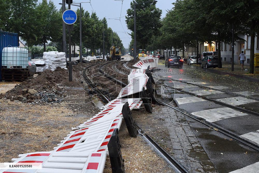 Violent Storms Hit Alsace - Strasbourg