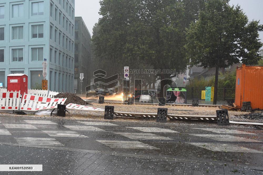 Violent Storms Hit Alsace - Strasbourg