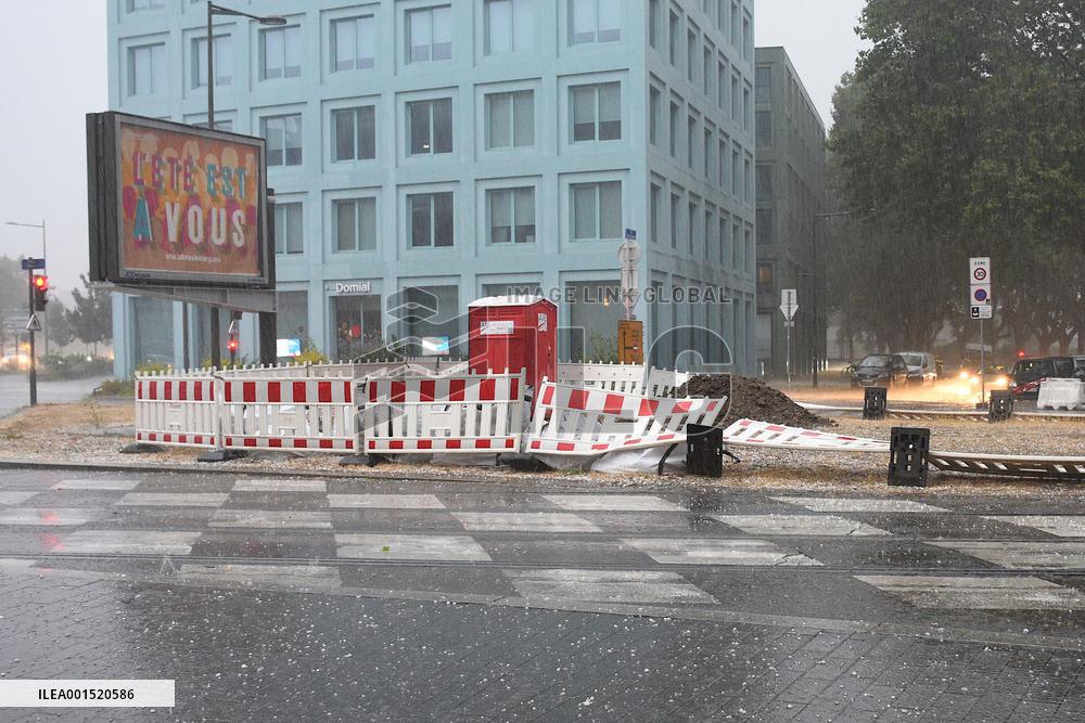 Violent Storms Hit Alsace - Strasbourg
