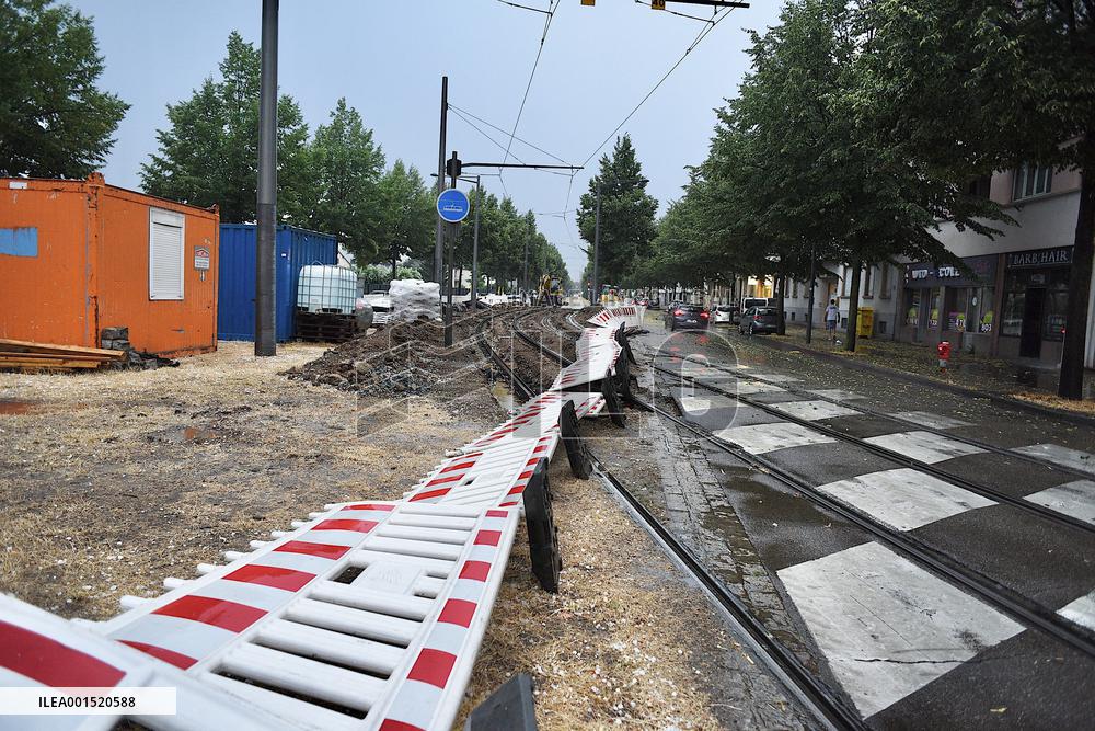 Violent Storms Hit Alsace - Strasbourg