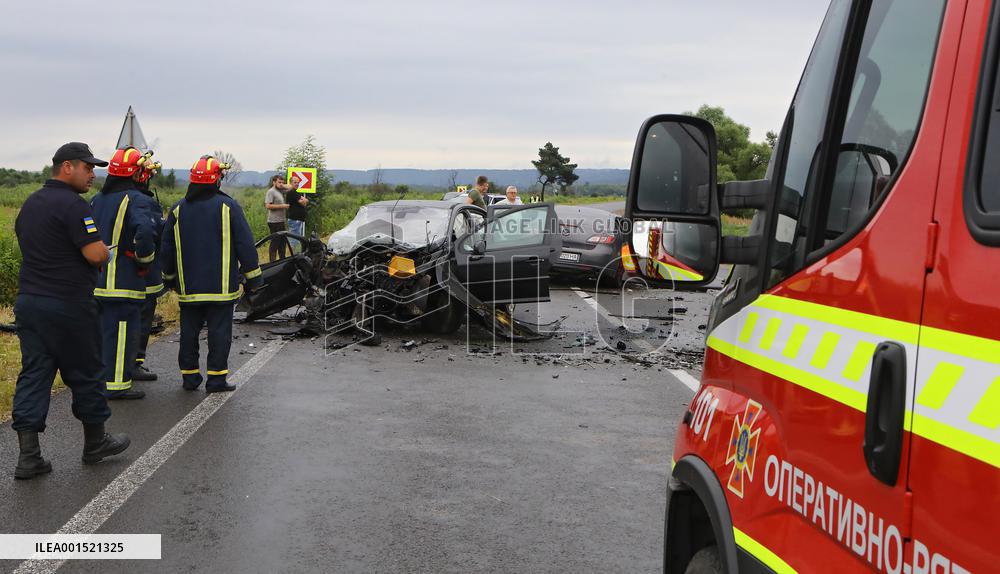 Accident occurred near city of Kalush