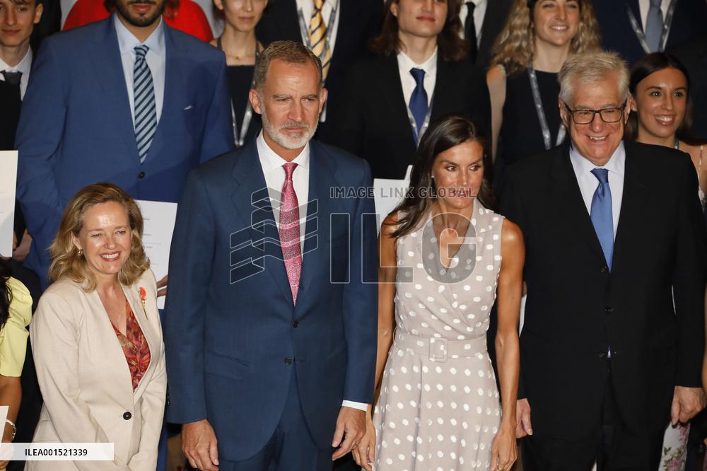 Royals At La Caixa Scholarships Event - Madrid
