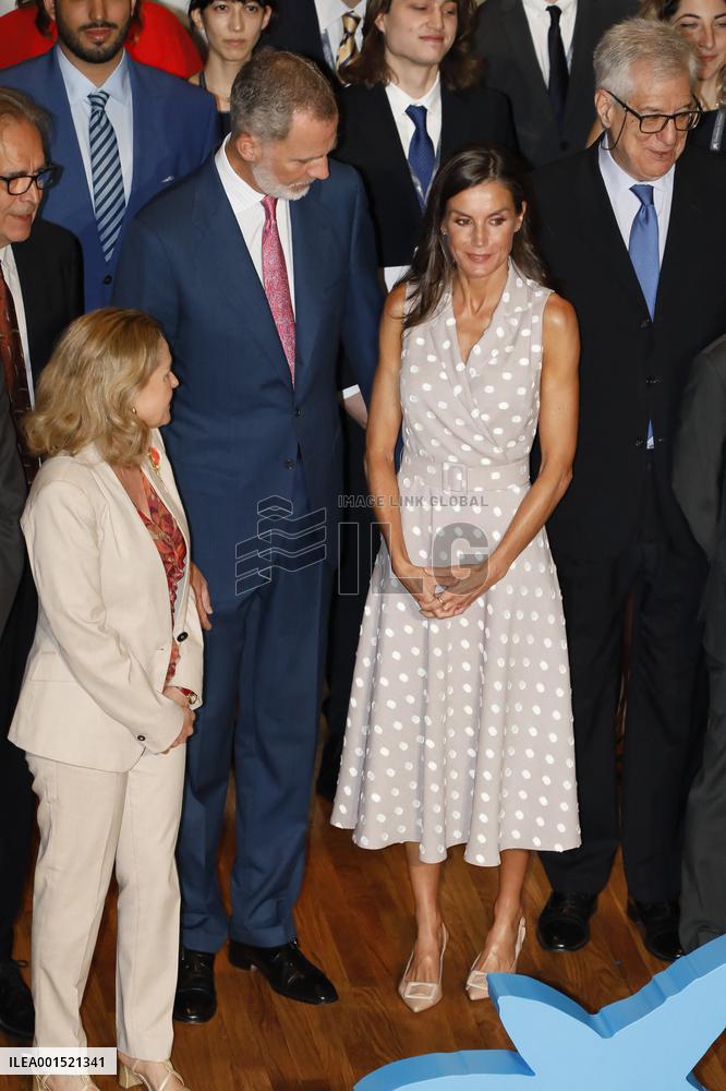 Royals At La Caixa Scholarships Event - Madrid