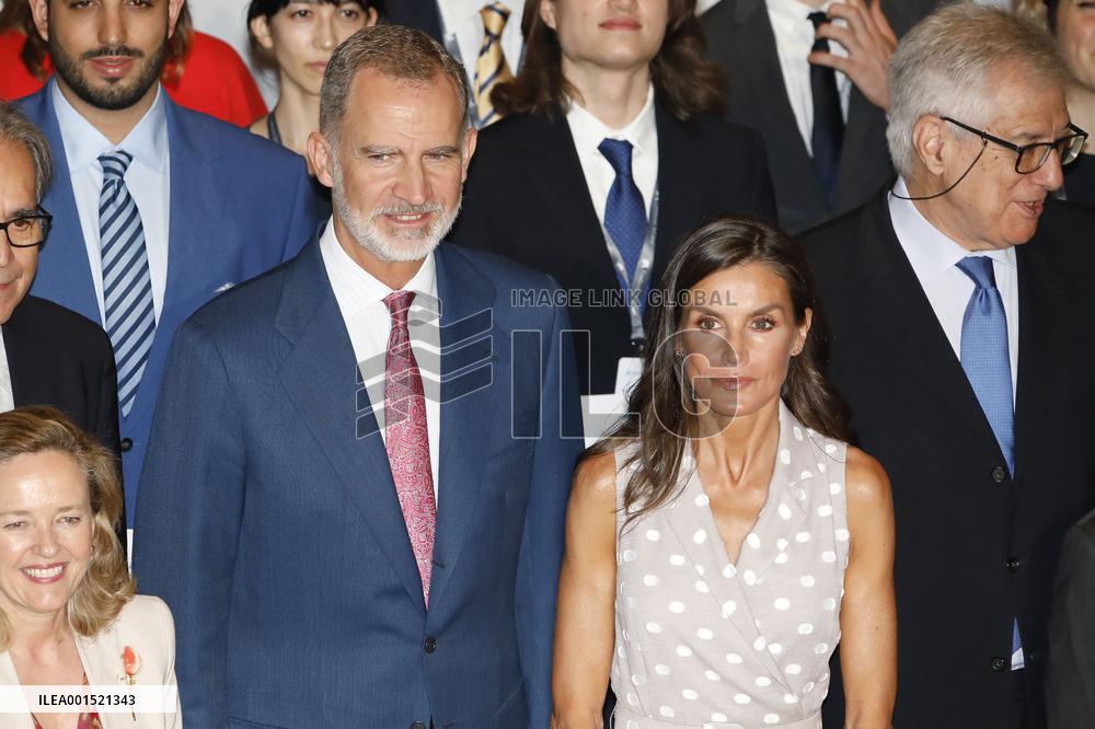 Royals At La Caixa Scholarships Event - Madrid